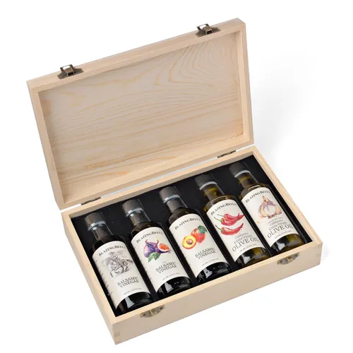 Vista 9 de Blazing Bella Juego de aceite de oliva y vinagre balsámico del chef - Caja de regalo de muestra