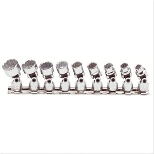 Vista 2 de Juego de llaves de vaso universal de 9 piezas de 1/4" - 12 puntos
