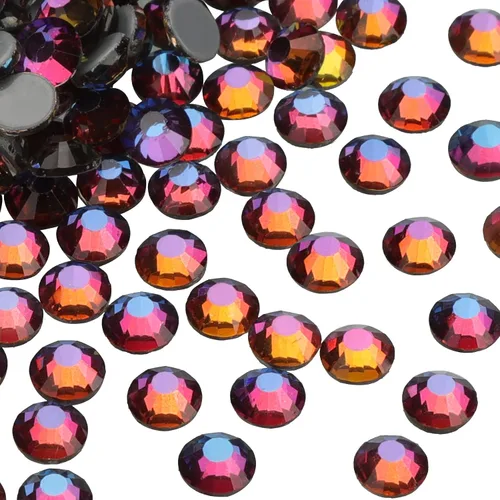 Vista 47 de Jollin Hot Fix - Diamantes de imitación de cristal con parte trasera plana, gemas de diamantes de imitación de 0.079 pulgadas