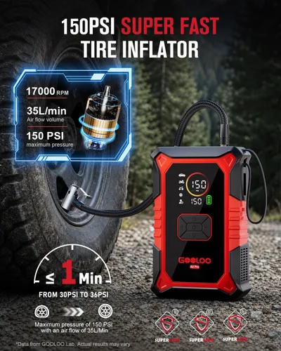 Vista 3 de GOOLOO A3 Pro 12V 3000A Arrancador portátil del salto del coche