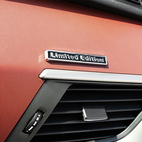Vista 7 de x xotic tech 2 calcomanías universales de metal con logotipo de edición limitada para guardabarros laterales, compatible con la mayoría
