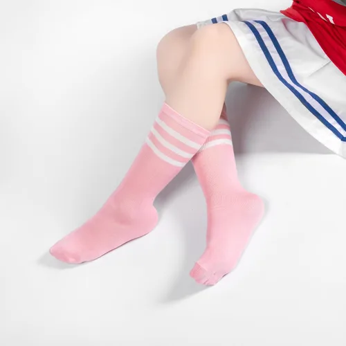 Vista 5 de BONANGEL Kids Soccer Socks 6-8 Years Old, Boys Girls Knee High Athletic Sports Football Baseball Socks 8-10 10-12 Years