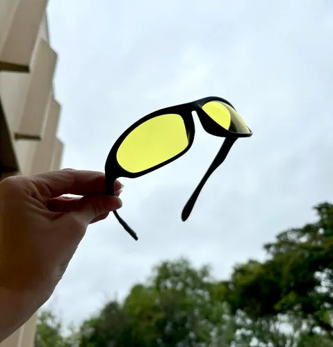 Vista 9 de Calabria 2715 Gafas de conducción de visión nocturna amarillas, antirreflejos, para hombres y mujeres, polarizadas o no polarizadas, gafas de sol
