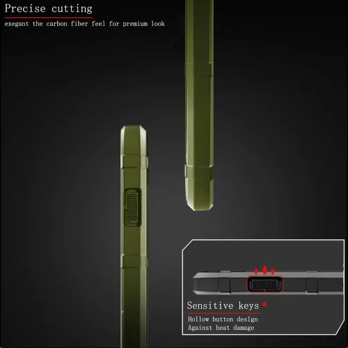 Vista 5 de Para Note 9 Caso, (Rugged Shield Series) TPU Grueso Sólido Armadura Rough Armor Funda Protectora Táctica Para Galaxy Note 9 (6.4 pulgadas) - Verde