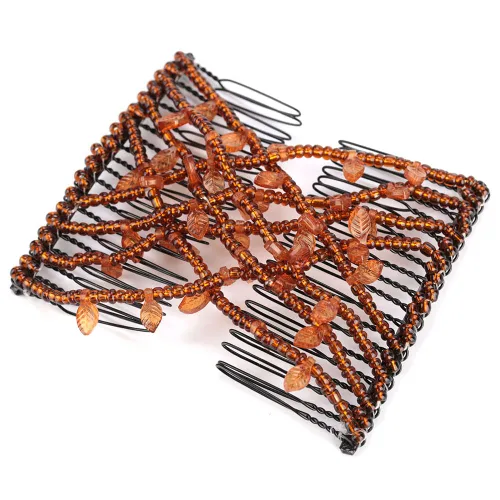 Vista 8 de Pinza para el cabello con perlas, peine elástico, pinzas para el cabello mágicos, peines de pelo perlas, peines elásticos para el cabello, pinzas