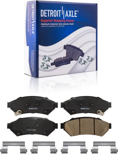 Vista 104 de Detroit Axle - Pastillas de Freno Delantero Izquierdo Reemplazo de Pinza de Disco para Dodge Ram 1500 Dakota Mitsubishi Raider - Juego de 3 piezas