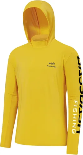Vista 33 de BASSDASH UPF 50+ - Sudadera con capucha para hombre, protección solar UV, manga larga, rendimiento