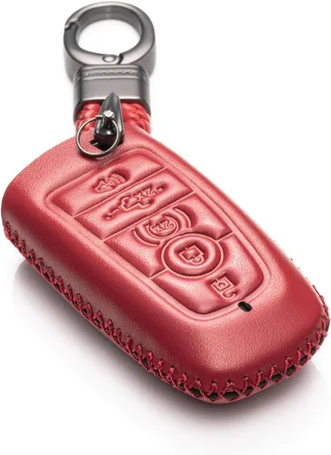 Vista 12 de Vitodeco Funda protectora de cuero para llavero inteligente compatible con Ford (modelos 2018 - 2026), 4 botones, color negro