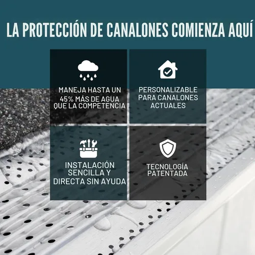 Vista 2 de GUTTERHAWK GUTTER GUARD - Kit de protector de canalones de aluminio negro de 48 pies (nominal). Incluye tornillos. Compatible con canalones de 5