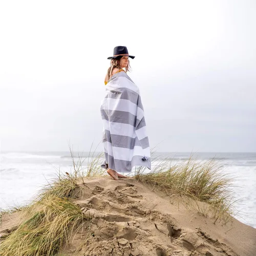 Vista 8 de Wise Owl - Toalla de playa de microfibra (7' x 4') – toalla de playa extra grande de secado rápido, superabsorbente, toalla de playa y natación