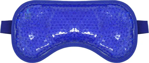 Vista 4 de Eye See Máscara de ojos de gel de felpa para ojos hinchados, azul – Máscara de ojos fríos para tratar ojeras, senos paranasales, ojos secos