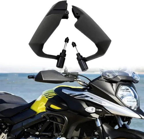 Vista 2 de Para Suzuki V-Strom DL650 2004-2022 - Protector de manillar de motocicleta DL 650 V Strom 2015 2016 2017 2018 2019 (color negro1)