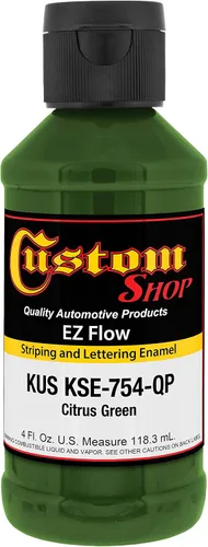Vista 7 de Custom Shop KSE755-QP - Pintura esmaltada EZ Flow a rayas y letras de oro 23K, 4 onzas