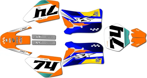 Vista 4 de Graphics Kit for KTM 50SX MINI SX50 (1998-2001) Prestige Series Magenta 9 Mil - Easy Go - Dirt Pit Bike Motorcycle Sticker, Dirtbike Racing Decal