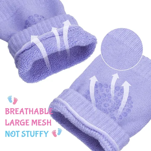 Vista 6 de 8 pares de rodilleras antideslizantes unisex para bebés para aprender a gatear calcetines para bebés