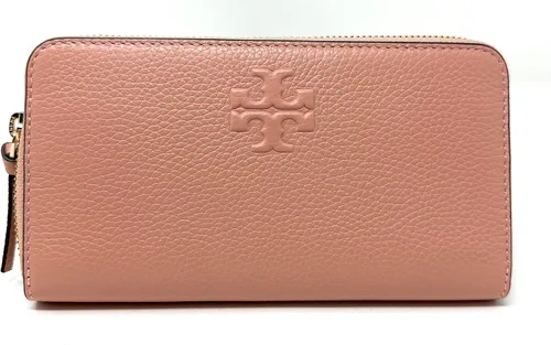 Vista 3 de Tory Birch 86004 689 Women's Long Wallet, Beige Pink, safety pink