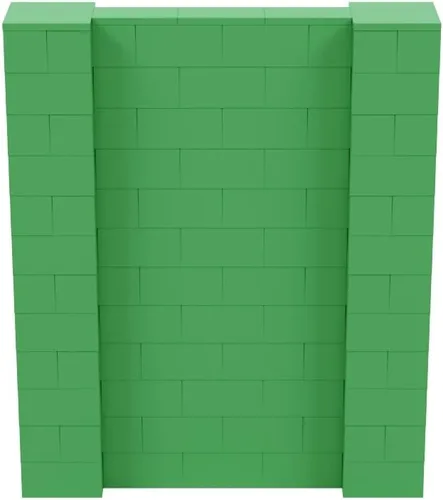 Vista 74 de EverBlock Kit de pared de 5 x 4 pies Bloques de construcción modulares Sistema de pared para edificios, pantallas y estructuras Divisor