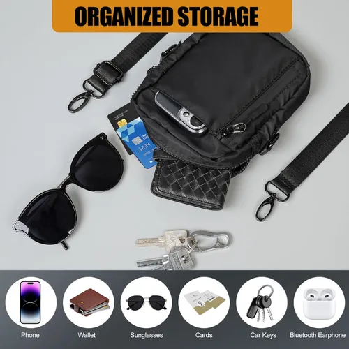 Vista 6 de Bolsa magnética para gimnasio, pequeña bolsa de gimnasio para mujeres y hombres, soporte para botella de agua para gimnasio, bolsa de camiseta