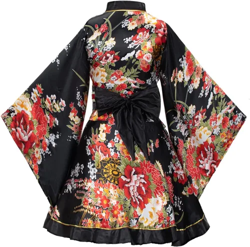 Vista 5 de Elibelle Juego de calcetines de seda plegables de seda para mujer, estilo kimono de anime japonés