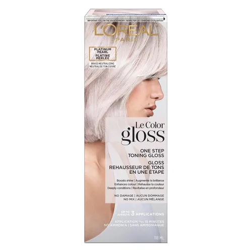 Vista 14 de L'Oréal Paris Le Color One Step - Brillo tonificante para el cabello, color caoba, 4 onzas
