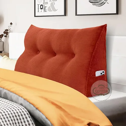 Vista 38 de WOWMAX - Almohada triangular para cabecero; almohada en forma de cuña para cabecero; almohada grande de refuerzo para cama, almohada