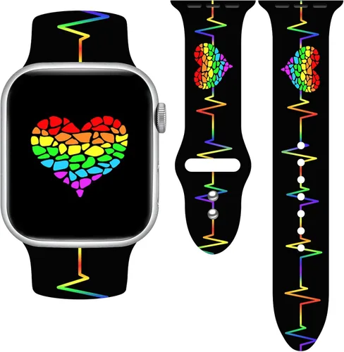 Vista 8 de Pride - Correa de reloj compatible con Apple Watch Series 11, 10, 9, 8, 7, 6, 5, 4, Ultra SE