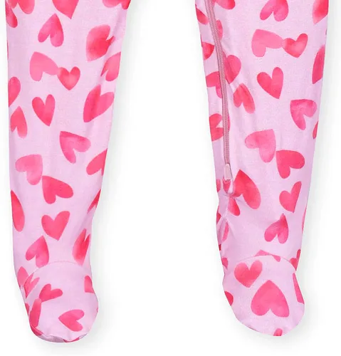 Vista 4 de Gerber Baby Girls Toddler Buttery-Soft Snug Fit Footed Pajamas with Viscose Made with Eucalyptus