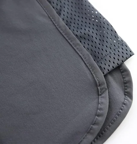 Vista 6 de Rexcyril Pantalones cortos de entrenamiento para hombre de 3 pulgadas de secado rápido, para gimnasio, culturismo, pantalones cortos deportivos