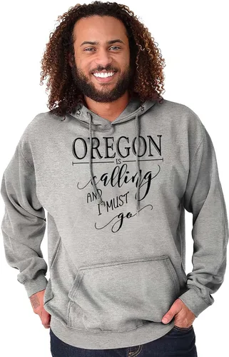 Vista 4 de Brisco Brands Oregon is Calling and I Must Go - Sudadera con capucha para mujer y hombre