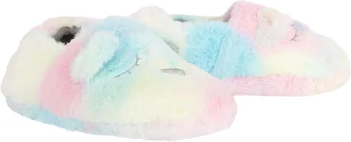 Vista 7 de Jessica Simpson Pantuflas de felpa lindas y acogedoras con espuma viscoelástica para niña