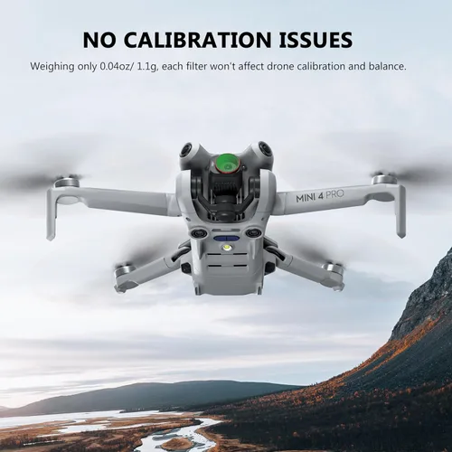 Vista 10 de STARTRC Juego de filtros ND para accesorios DJI Mini 4 Pro, paquete de 6 (ND8, ND16, ND32, ND64, ND256, CPL (versión de aluminio)