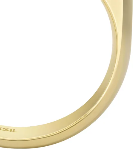 Vista 4 de Fossil Anillo de acero inoxidable chapado para mujer