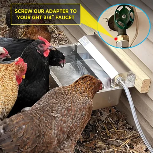 Vista 9 de Dispensador automático de agua para perros, dispensador de agua grande de acero inoxidable 304 de 2 galones para interiores/exteriores, alimentador