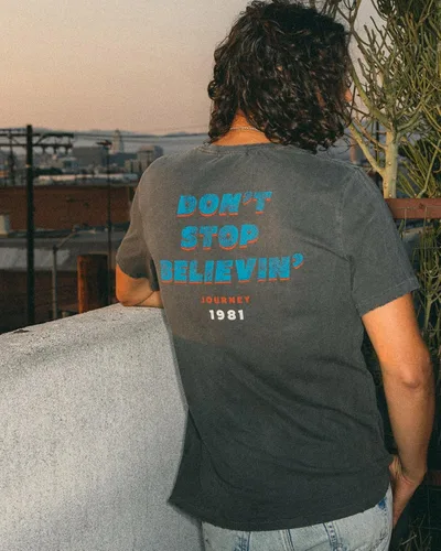 Vista 2 de Camiseta vintage Journey Born to Sing The Blues