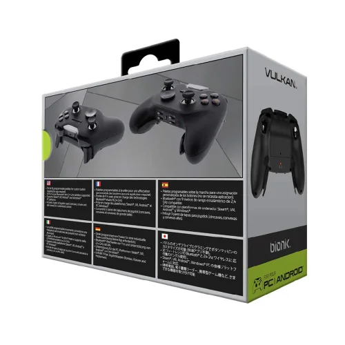 Vista 11 de Bionik VULKAN Advanced Wireless Gaming Controller- For Windows PC, Android, Steam and VR Devices with Programmable Paddle Buttons- Dual Connectivity