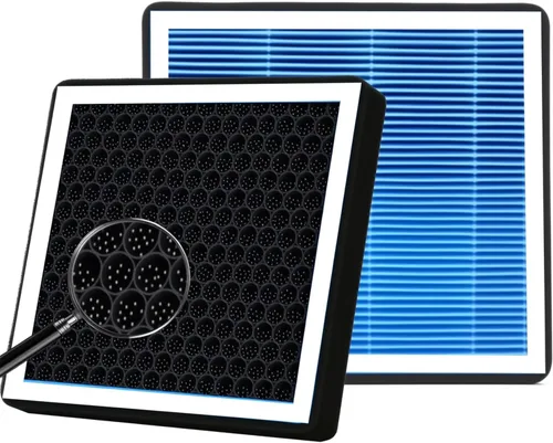 Vista 9 de CF11182 Filtro de aire de cabina con carbón activado para Honda Civic, Clarity, CR-V CRV, CR-Z CRZ, Fit, HR-V HRV, Insight, Odyssey y RDX, TLX