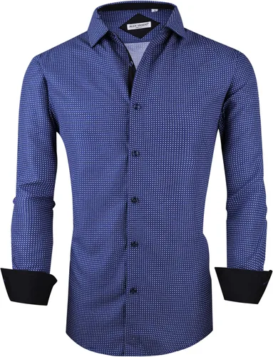 Vista 2 de Alex Vando Mens Printed Dress Shirts Long Sleeve Regular Fit Button Down Shirt