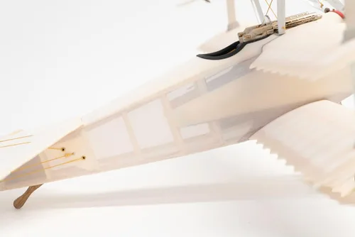 Vista 3 de Authentic Models Modelo de avión – Avión coleccionable triplano, réplica de metal transparente de modelos originales para decoración vintage