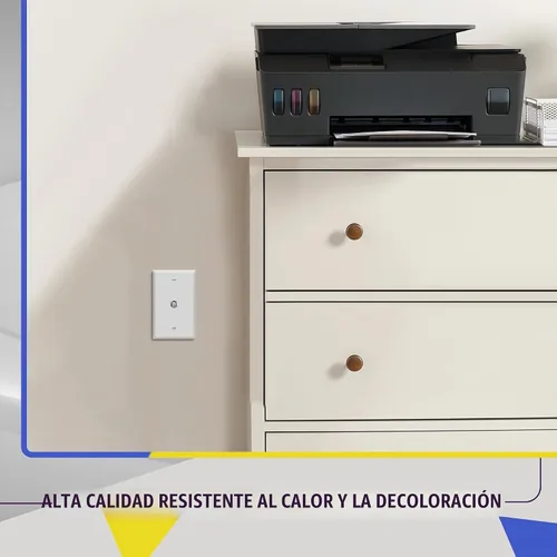 Vista 3 de Conector de tipo F para teléfono y CATV, más conectores hembra RJ11 con placas para pared, Blanco, 1