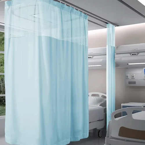 Vista 10 de Fcosie Cortinas divisoras de habitación de hospital con ganchos planos para cubículo, pantalla de privacidad para hospital, clínica médica