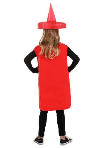 Vista 3 de Disfraz de Ketchup para Niños Multicolor