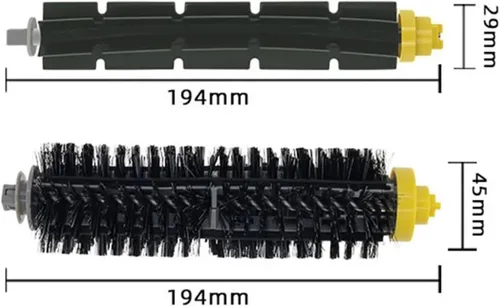 Vista 4 de Main Brush Cleaning Head Module, Compatible For Roomba 500 600 700 Series, 527 540 570 580 630 650 655 660 680 691 692 750 775 782 790(SET 1)