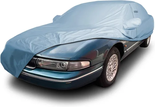 Vista 52 de iCarCover Funda de automóvil personalizada Premium para Chrysler Imperial 1957-1975, resistente, impermeable, para todo tipo de clima, lluvia Negro