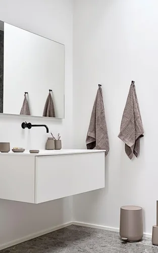 Vista 4 de Zone Denmark Modern Elegance Nova - Contenedor de baño, contenedor de cosméticos y papelera, diseño elegante para baños elegantes y gestión
