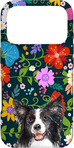Vista 30 de Border Collie Ditsy Flower Floral Pattern for Women Case for iPhone 17