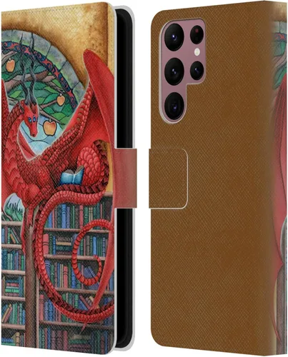 Vista 316 de Head Case Designs Officially Licensed Carla Morrow Galactic Entrancement Dragons Leather Wallet Case Compatible with Samsung Galaxy A07 4G