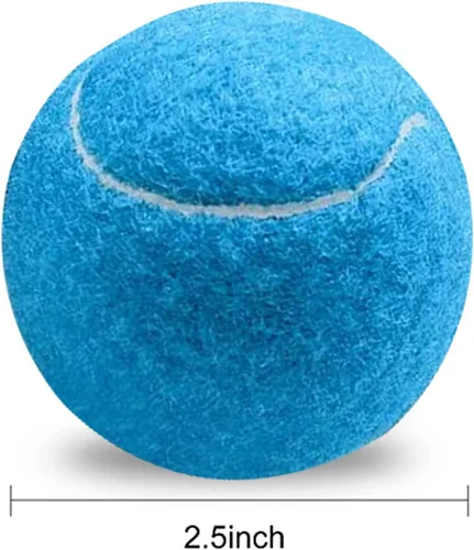 Vista 2 de URBEST Pelota de tenis, 12 paquetes de pelotas de tenis de entrenamiento, pelotas de práctica para jugadores novatos, pelotas de juego para perros