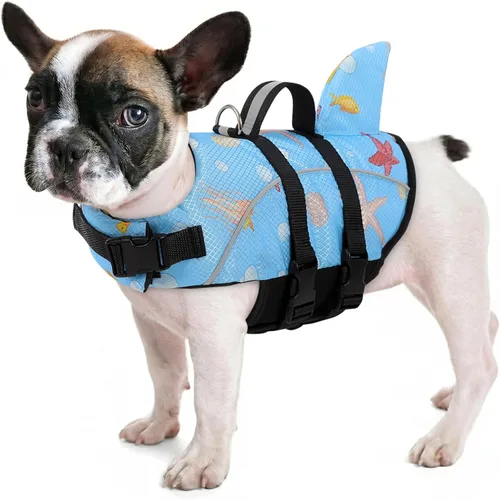 Vista 22 de Queenmore Chaleco Salvavidas para Perros Pequeños XXS, Chalecos Salvavidas para Cachorros para Perros Pequeños, Chaleco Salvavidas para Perros