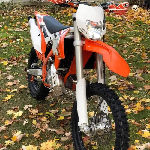 Vista 2 de Placa de deslizamiento de Motoes con protector de tubería para KTM 2011-2016 SX-EXC -250/300 2T