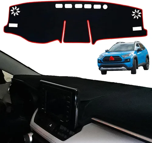 Vista 9 de Funda para salpicadero para Toyota RAV4 2025 2024-2019 - Funda para salpicadero, alfombra para salpicadero, cubierta protectora - Funda para consola
